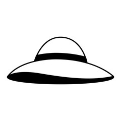 summer hat isolated icon vector illustration design