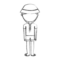 young man with summer fashion vector illustration design