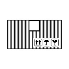 carton packing box icon vector illustration design
