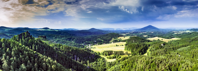 The landscape of Czech Switzerland