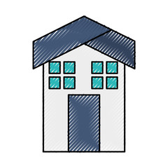 house exterior isolated icon vector illustration design