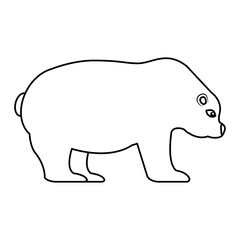 polar bear isolated icon vector illustration design