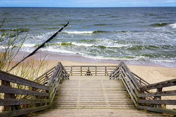 Zugang Strand  Morskie  Ostsee Westpommern - obrazy, fototapety, plakaty