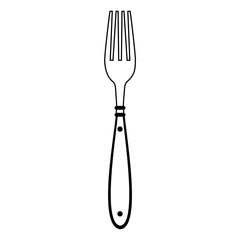 fork cutlery isolated icon vector illustration design