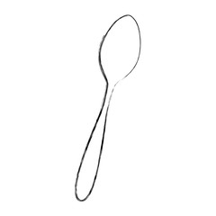 spoon cutlery isolated icon vector illustration design