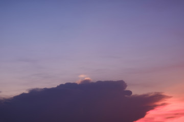 Sky and clouds / Sky and clouds at twilight.