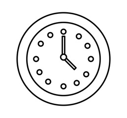 time clock isolated icon vector illustration design