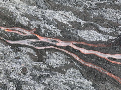 Lava flow at Hawaii Volcano National Park