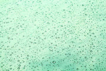 Drops on a glass surface