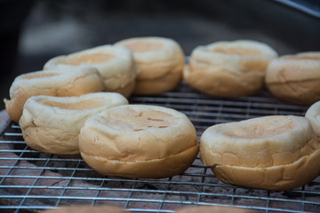  bread toasted on  grill