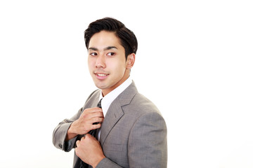 笑顔のビジネスマン