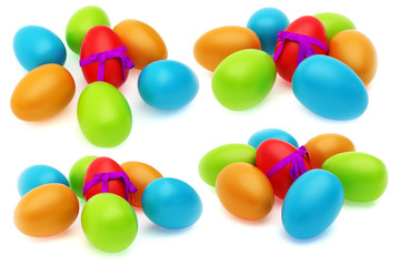 Colorful easter eggs