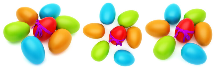 Colorful easter eggs