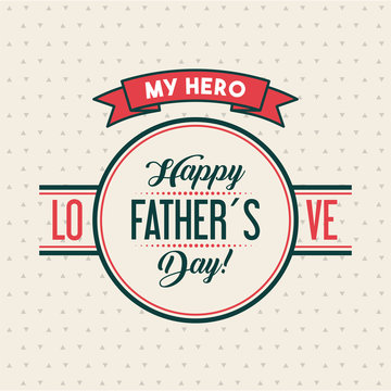 happy fathers day related icons and lettering image vector illustration design 