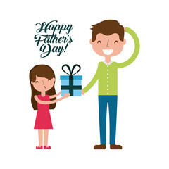 happy fathers day related icons and lettering image vector illustration design 