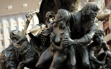 sculpture "Narrenschiff" a Nuremberg