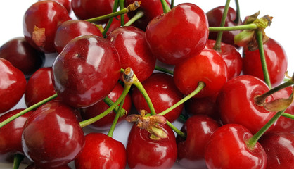Sweet cherries background