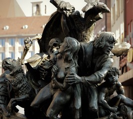 sculpture "Narrenschiff" a Nuremberg