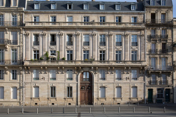 The Haussmann building in Bordeaux, France