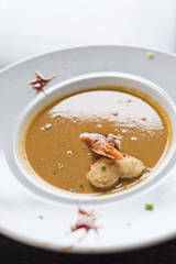 gourmet creamy spicy seafood prawn soup