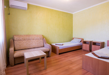 Interior small hotel room