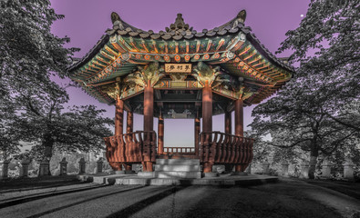 Korean pagoda building