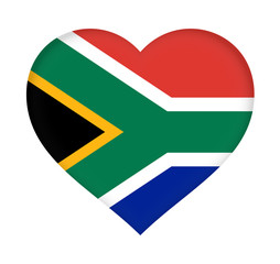 Flag of  South Africa Heart - 150494894