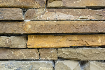 Stone wall close up