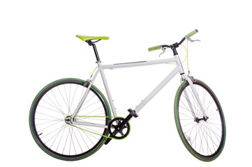 Fototapeta na wymiar Bicycle on a white background