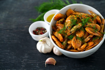 shrimps cooked with spices