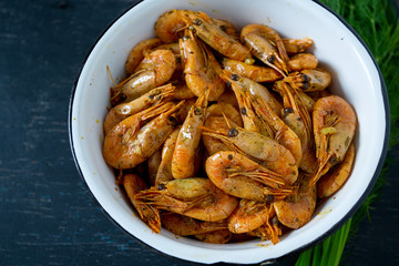 shrimps cooked with spices