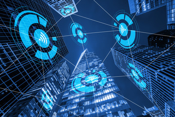 Internet of things concept in city