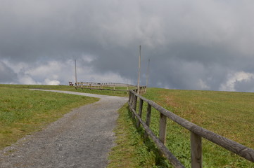 Wanderweg auf Hochplateau
