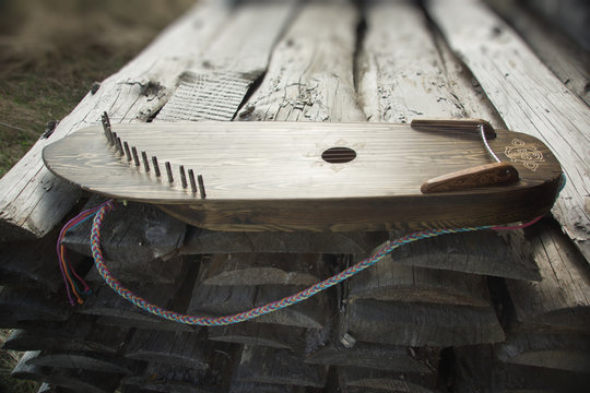 Oldest Russian multi-string plucked instrument gusli
