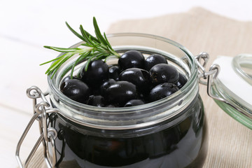 black olives with rosemary