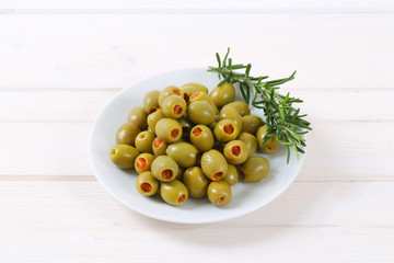 stuffed green olives