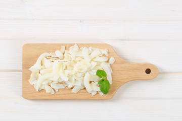 pile of coconut chips