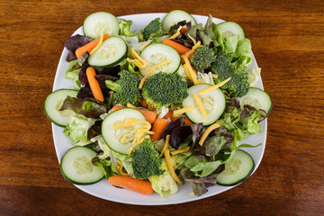 Tossed Salad with Fresh Vegetables