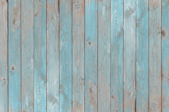 blue vintage wood planks texture or background