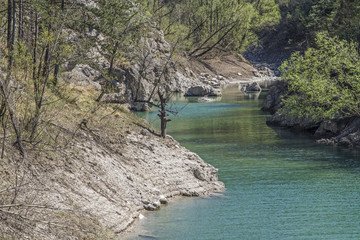 Fototapeta na wymiar Am Lago dei Tramonti im Friaul