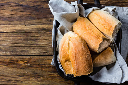Traditional chilean bread Marraqueta