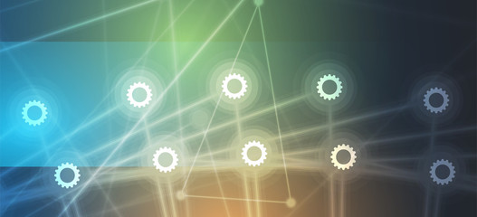 dna and medical and technology background. futuristic molecule structure presentation