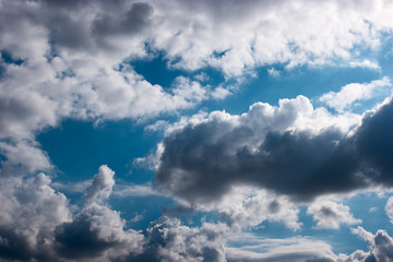 Blue sky and clouds abstract background