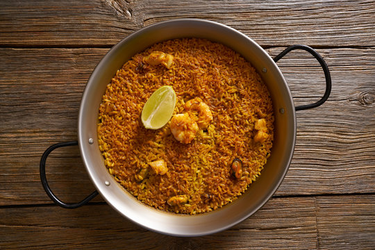 Senyoret rice Paella recipe of Valencia