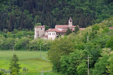 Fototapeta na wymiar Provaglio Kloster San Pietro in Lamosa - Monastery of San Pietro in Lamosa on the Iseo lake