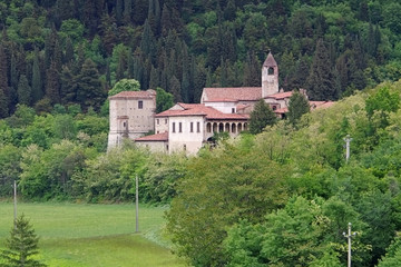 Fototapeta na wymiar Provaglio Kloster San Pietro in Lamosa - Monastery of San Pietro in Lamosa on the Iseo lake