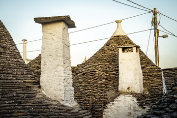 Traditional trulli houses in Arbelobello, Puglia, Italy
