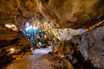 in cave landscape