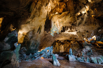 in cave landscape