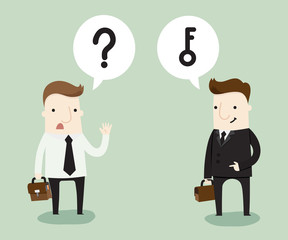 Question and answer in business
